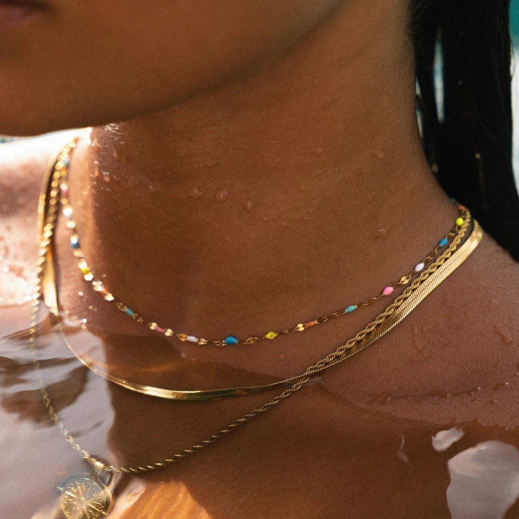 Rainbow Choker Halskjede AuroraLuxe For Trendy Motebevisste Fargerik Statement