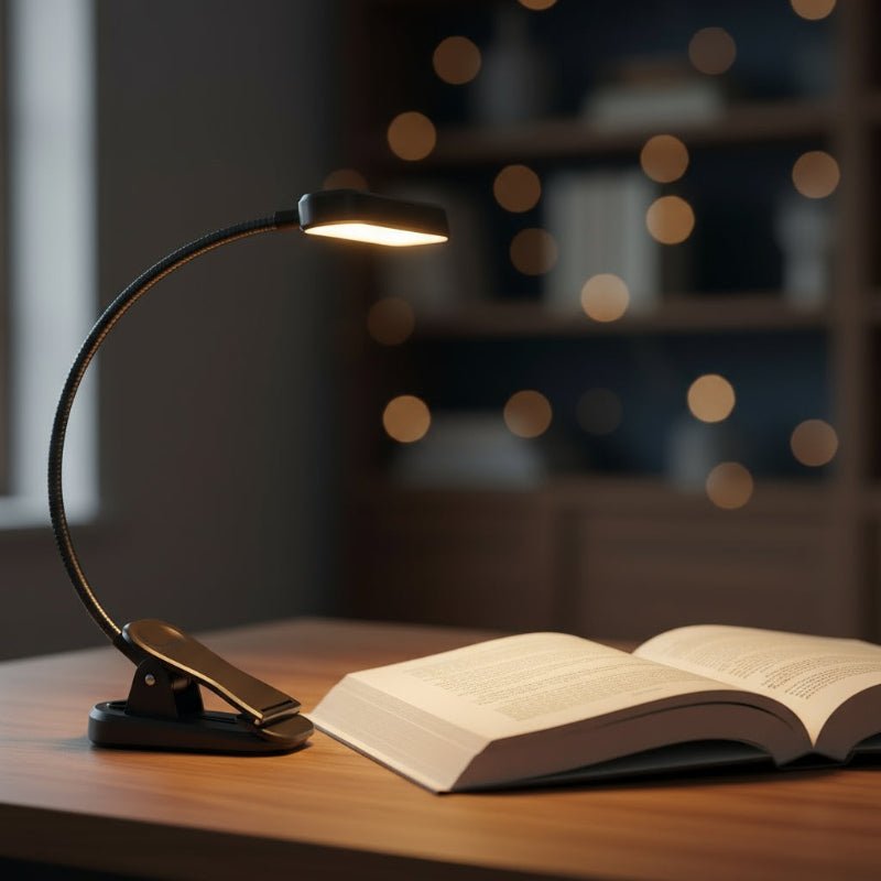 NovaLux rugalmas LED olvasólámpa három színmóddal és USB töltéssel
