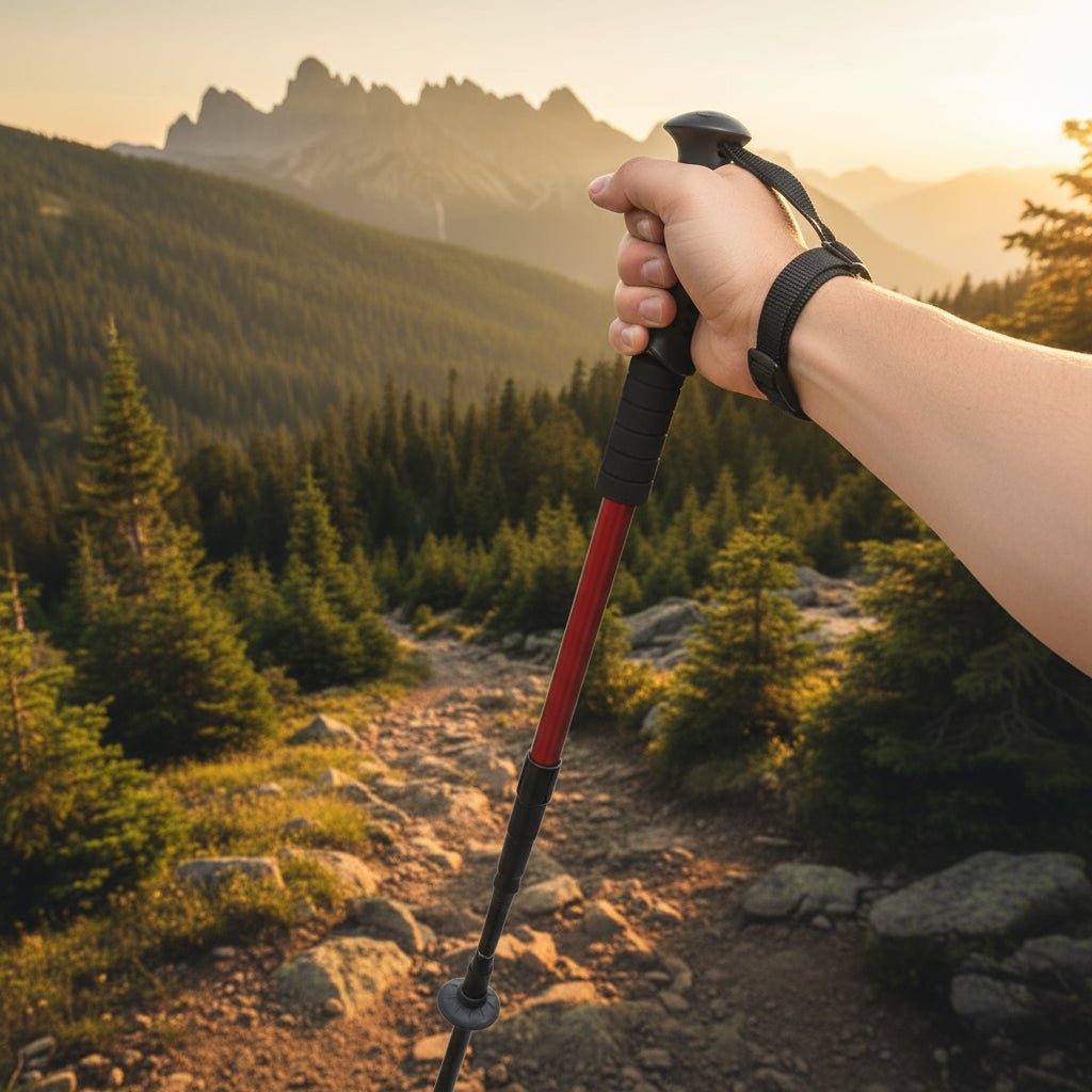 TrailMate verstellbare Trekkingstöcke mit ergonomischen Griffen für stabile Wanderungen