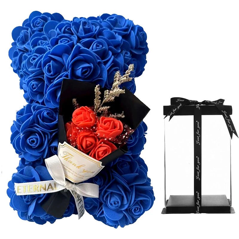Everrose pěnový růžový medvídek Romantický dárek na Valentýna Domácí dekorace