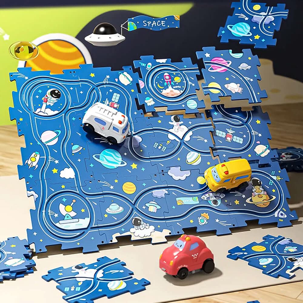 NovaCraft Puzzle Race Track Kit For Kids DIY Fun To Build Motor Skills
