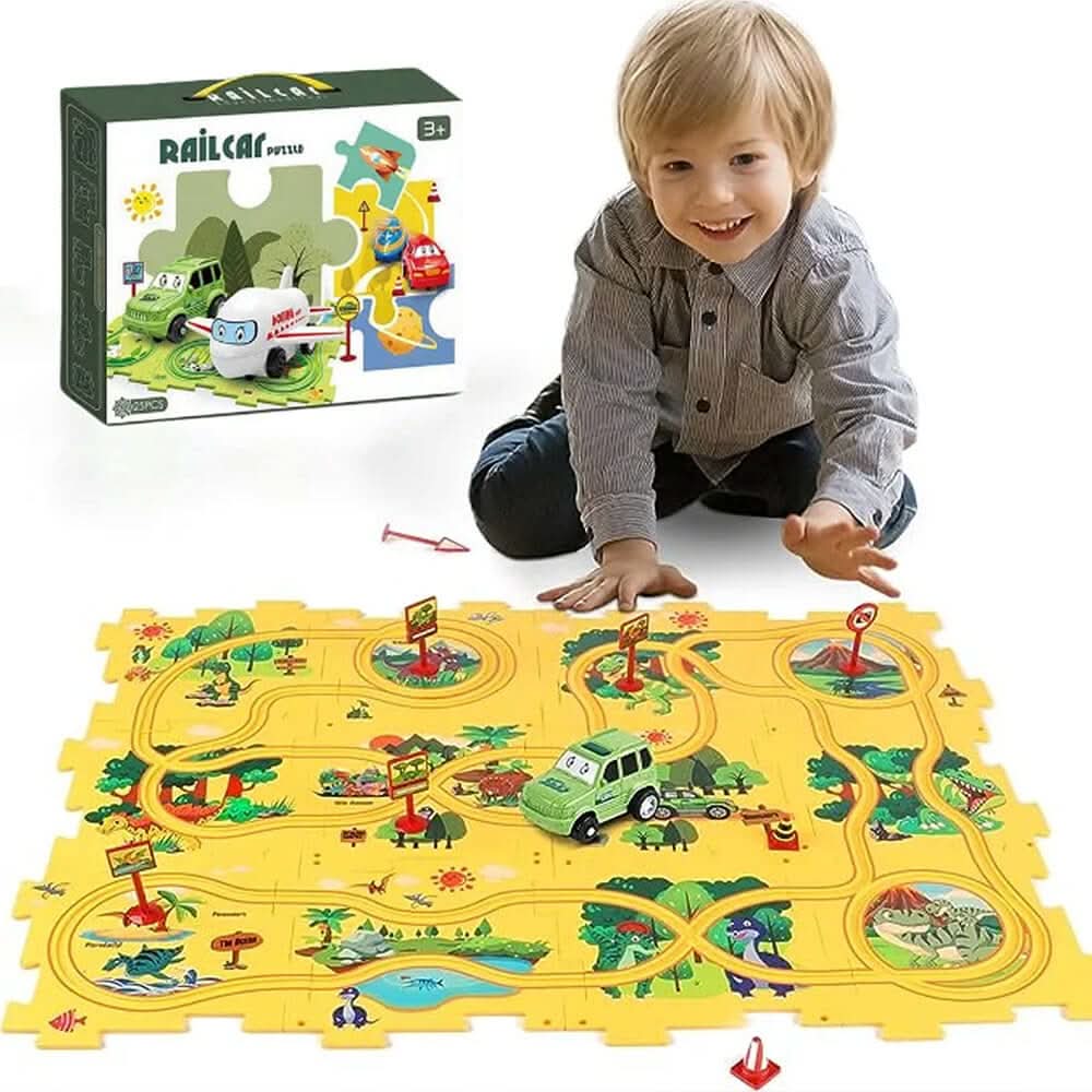 NovaCraft Puzzle Race Track Kit For Kids DIY Fun To Build Motor Skills