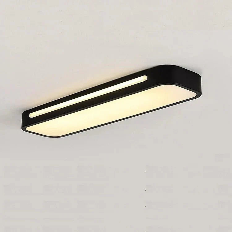 Lumină de plafon LED modernă dreptunghiulară, montaj la nivel, 24 pe 12 inci