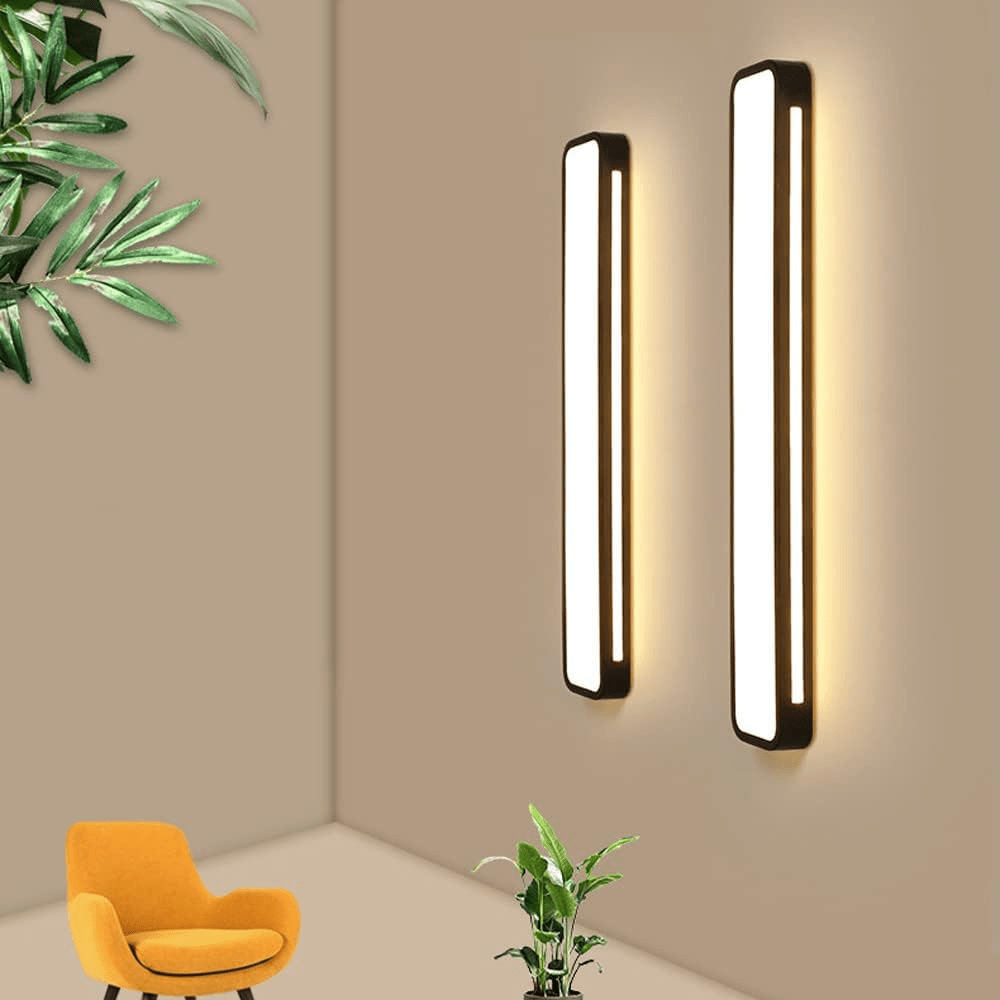 Lumină de plafon LED modernă dreptunghiulară, montaj la nivel, 24 pe 12 inci