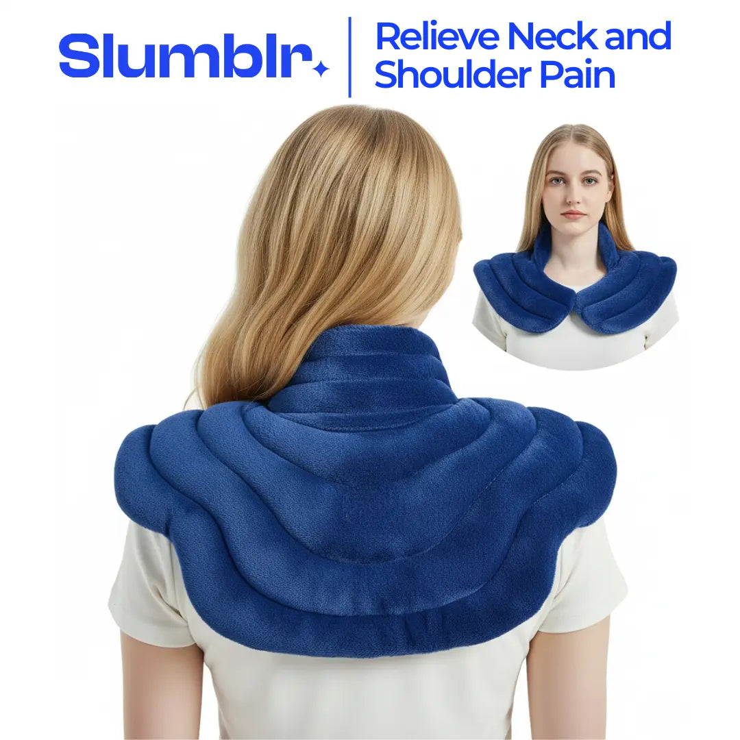 Relaxation Wrap Microwaveable Neck Heating Pad With Weighted Comfort For Tension Relief