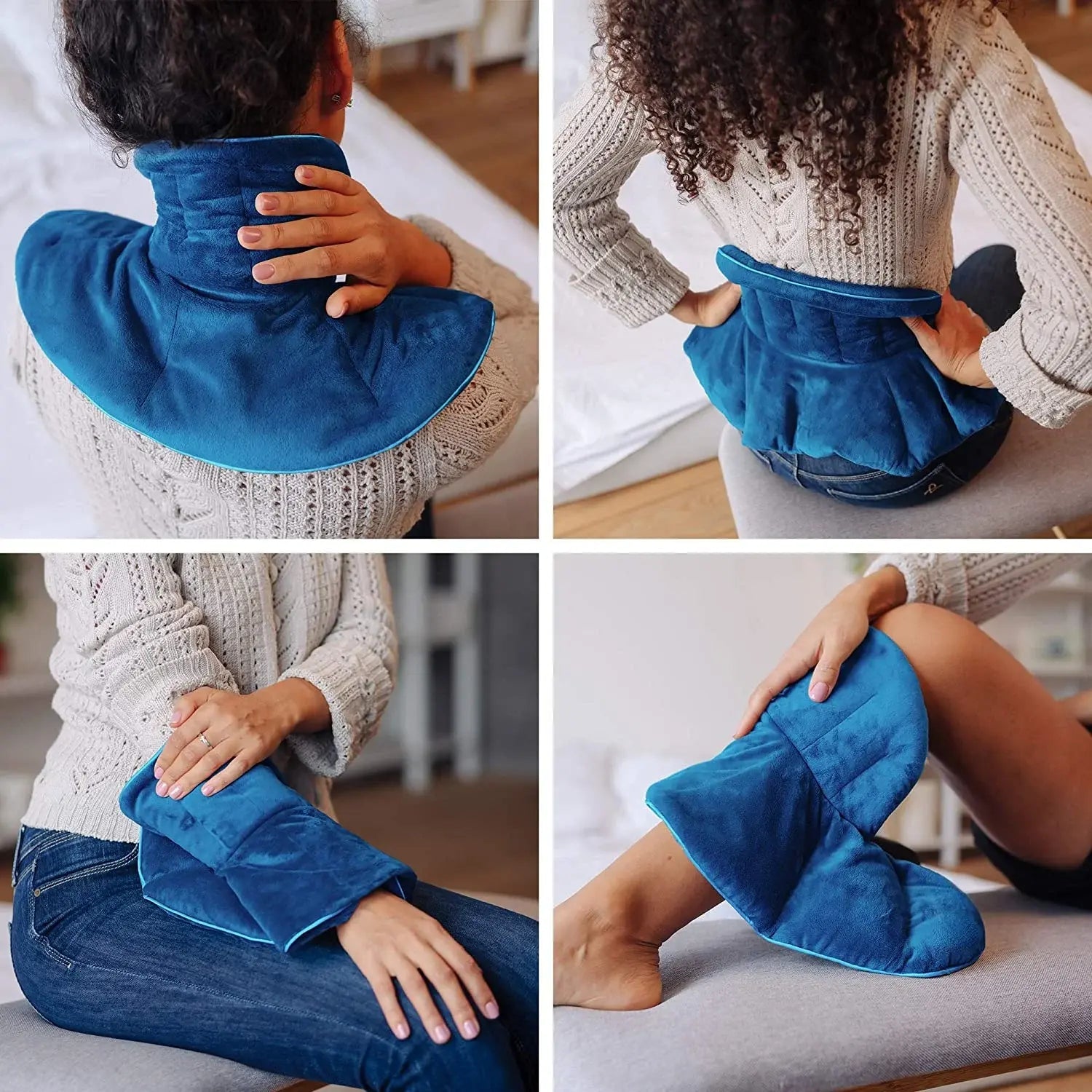 Relaxation Wrap Microwaveable Neck Heating Pad With Weighted Comfort For Tension Relief