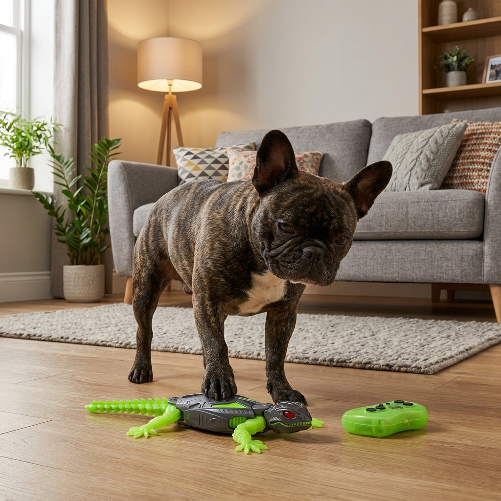 Gecko Dog Toy With Remote Control For Wall Climbing USB Rechargeable