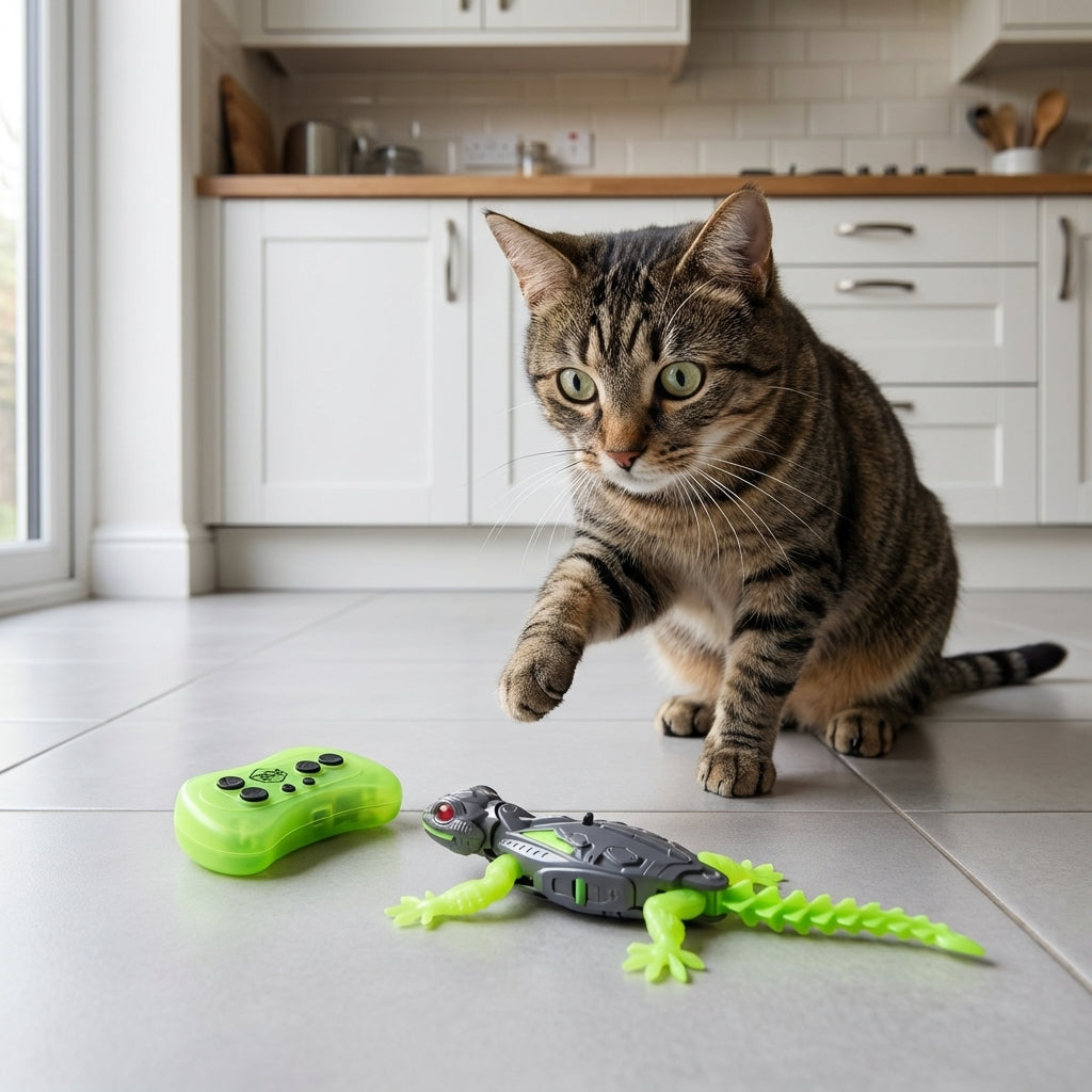 Gecko Dog Toy With Remote Control For Wall Climbing USB Rechargeable