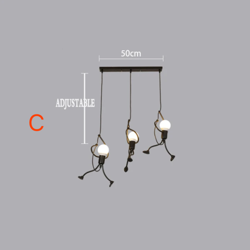 Vintaro Ironhero Pendelleuchte mit vintage-geometrischem Charme