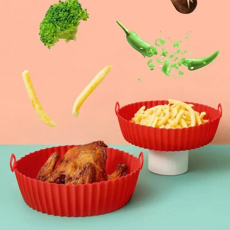 Inserție reutilizabilă din silicon pentru friteuza cu aer EcoLeaf, cu suprafață antiaderentă, pentru bucătari Eco