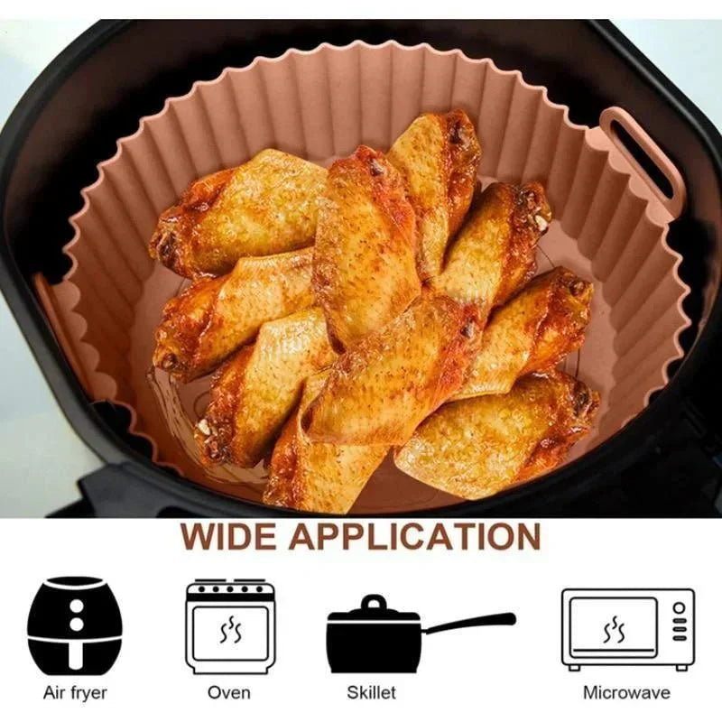 Inserție reutilizabilă din silicon pentru friteuza cu aer EcoLeaf, cu suprafață antiaderentă, pentru bucătari Eco