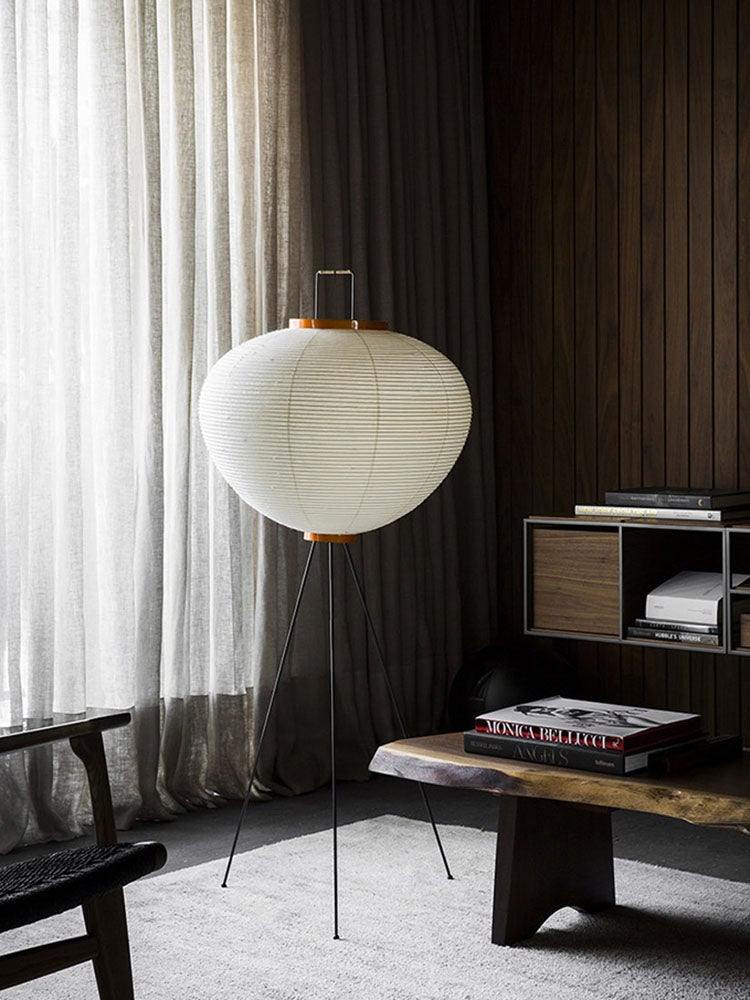 Hikaru Rispapir Gulvlampe Mykt Ambient Lys Minimalistisk