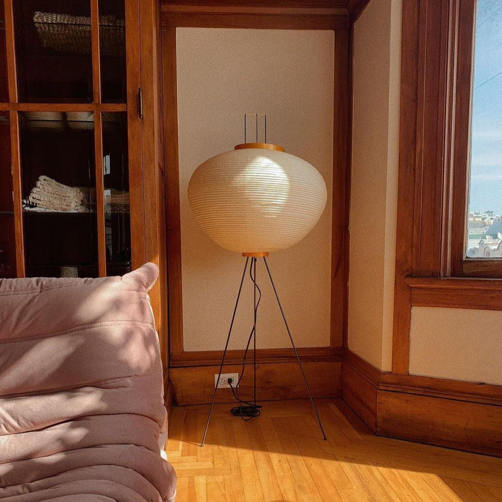 Hikaru Rispapir Gulvlampe Mykt Ambient Lys Minimalistisk