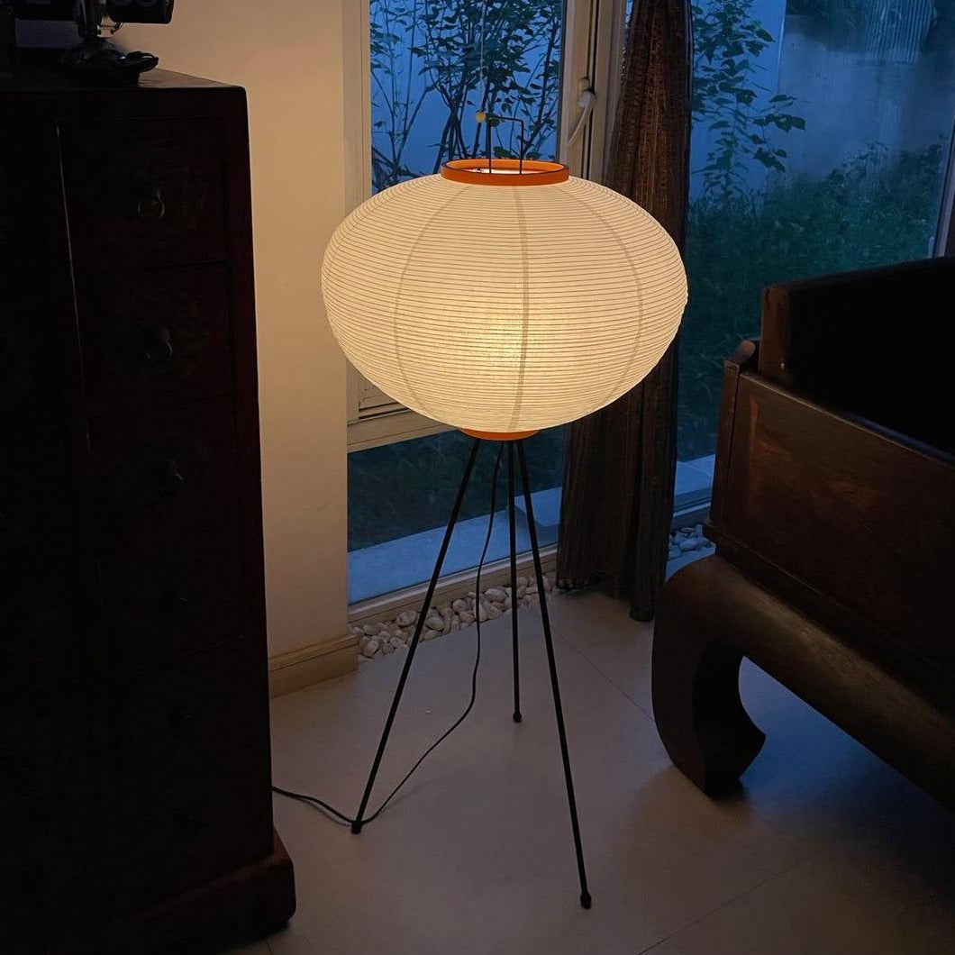 Hikaru Rispapir Gulvlampe Mykt Ambient Lys Minimalistisk