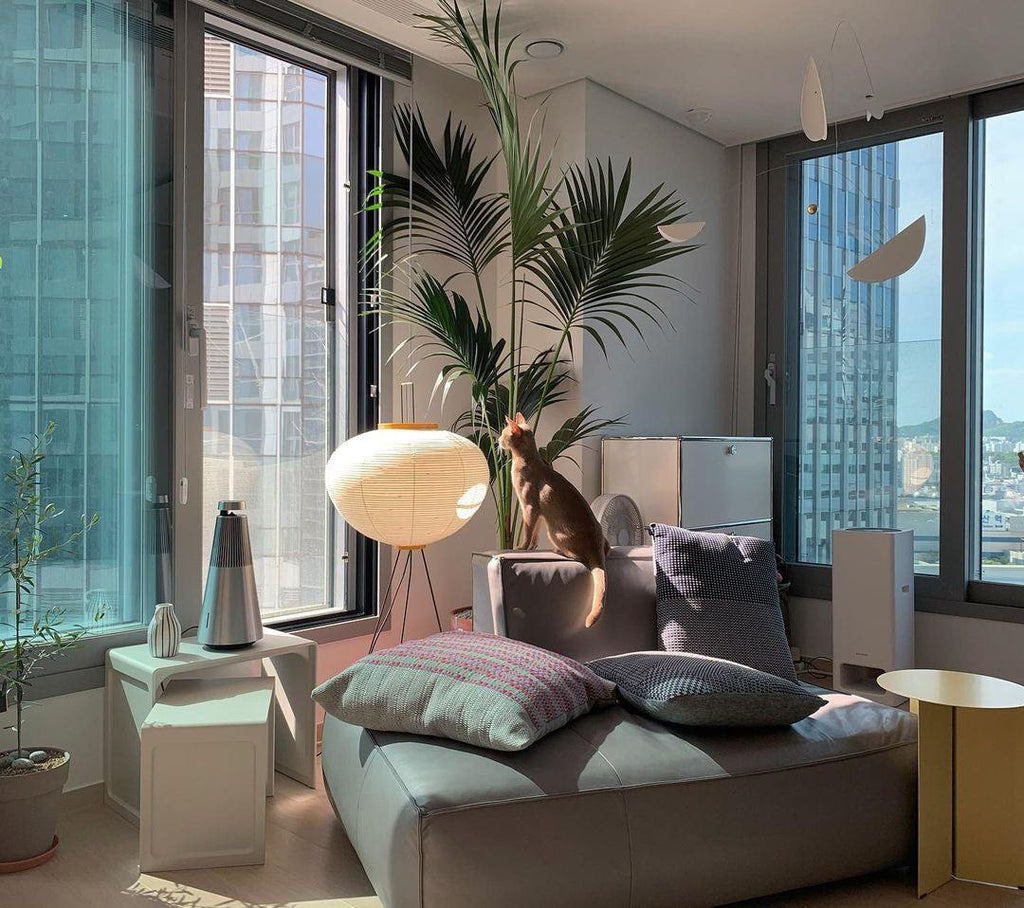 Hikaru Rispapir Gulvlampe Mykt Ambient Lys Minimalistisk