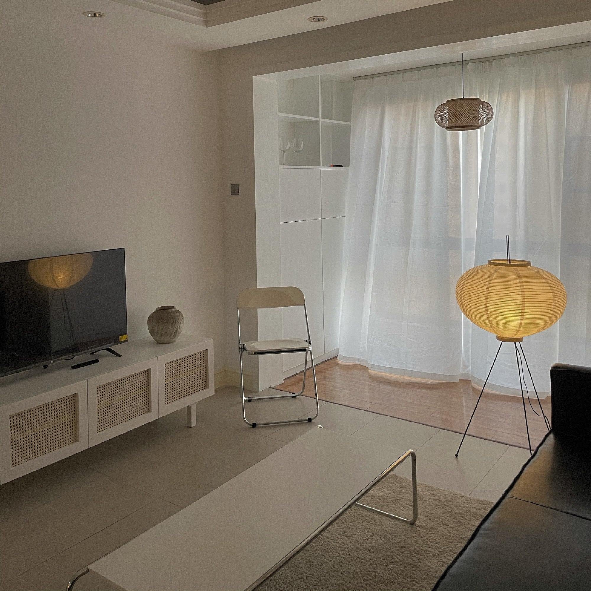 Hikaru Rispapir Gulvlampe Mykt Ambient Lys Minimalistisk