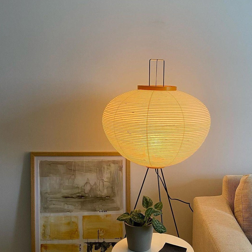 Hikaru Rispapir Gulvlampe Mykt Ambient Lys Minimalistisk