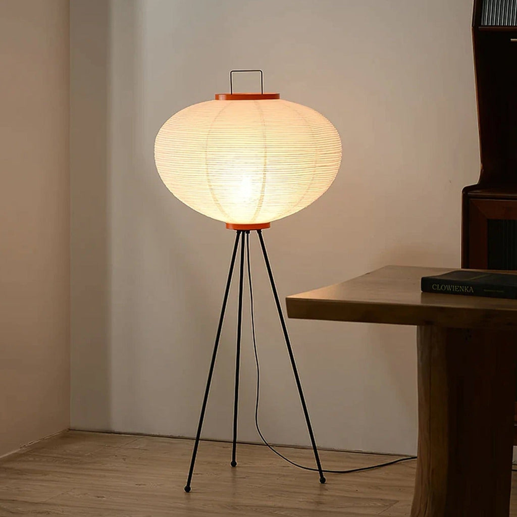 Hikaru Rispapir Gulvlampe Mykt Ambient Lys Minimalistisk