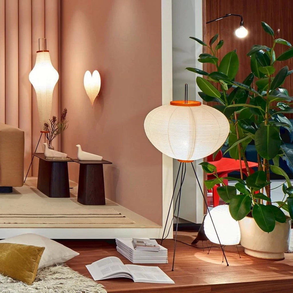 Hikaru Rispapir Gulvlampe Mykt Ambient Lys Minimalistisk