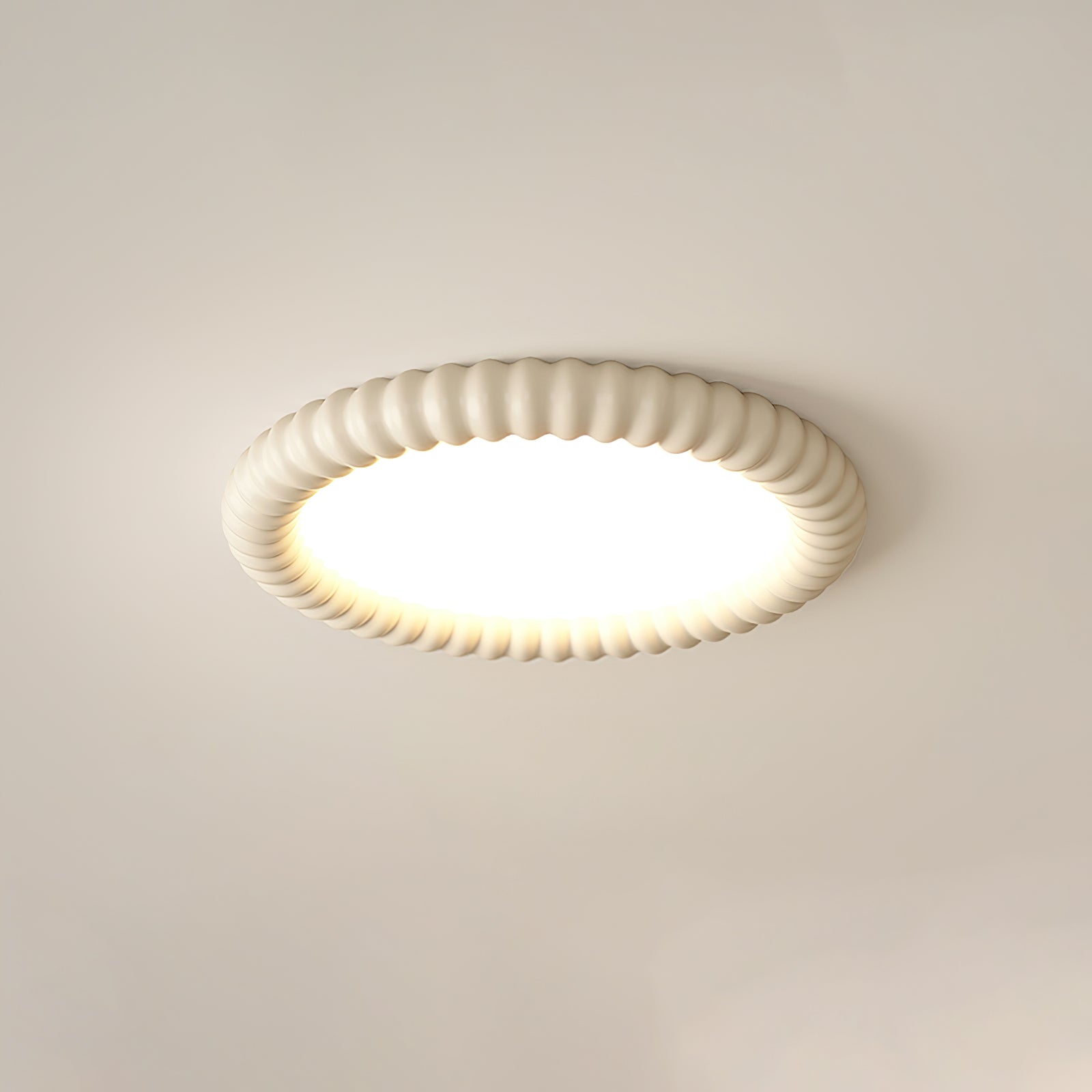 LumaWave Halo mennyezeti lámpa hullámos széllel és lágy fénnyel