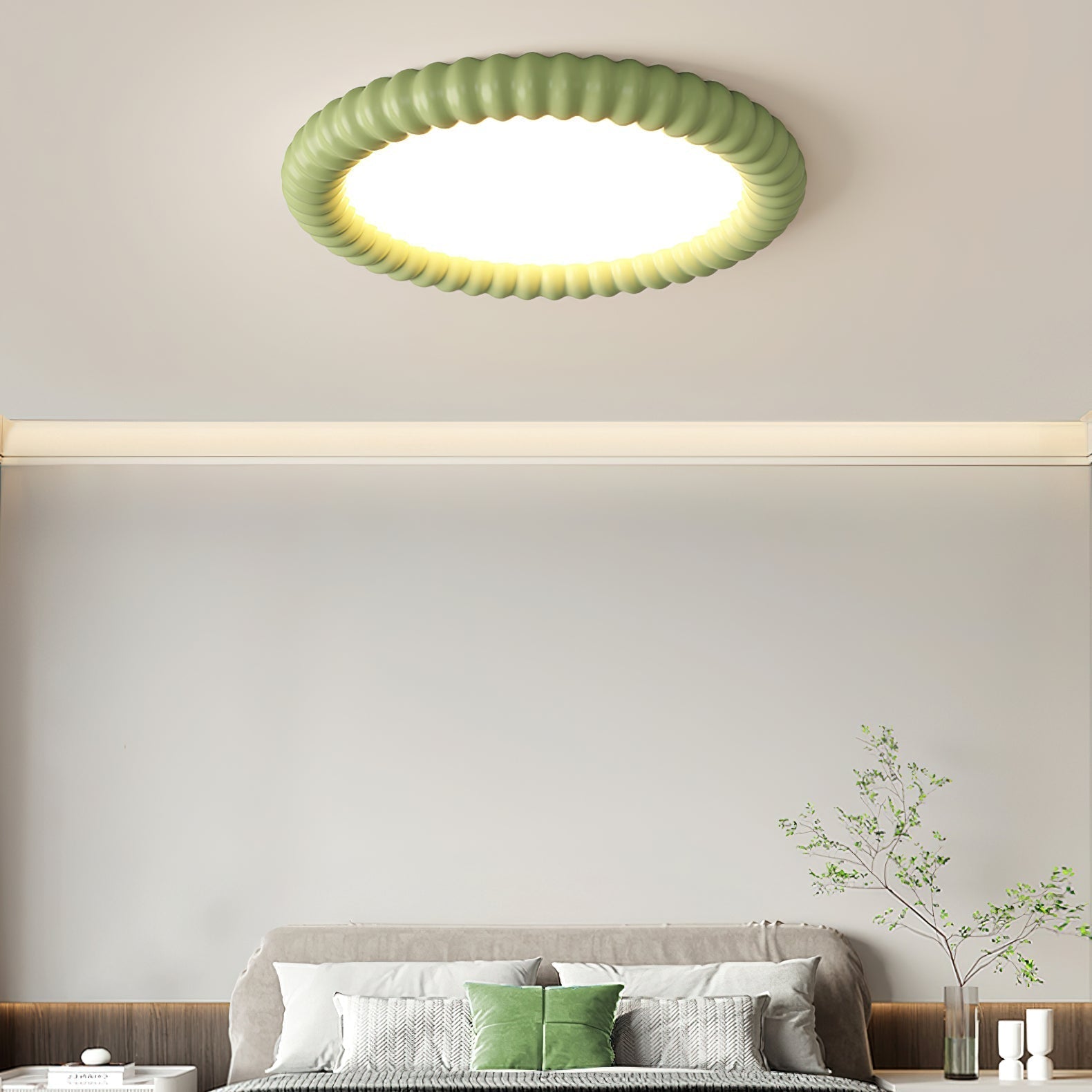 LumaWave Halo mennyezeti lámpa hullámos széllel és lágy fénnyel