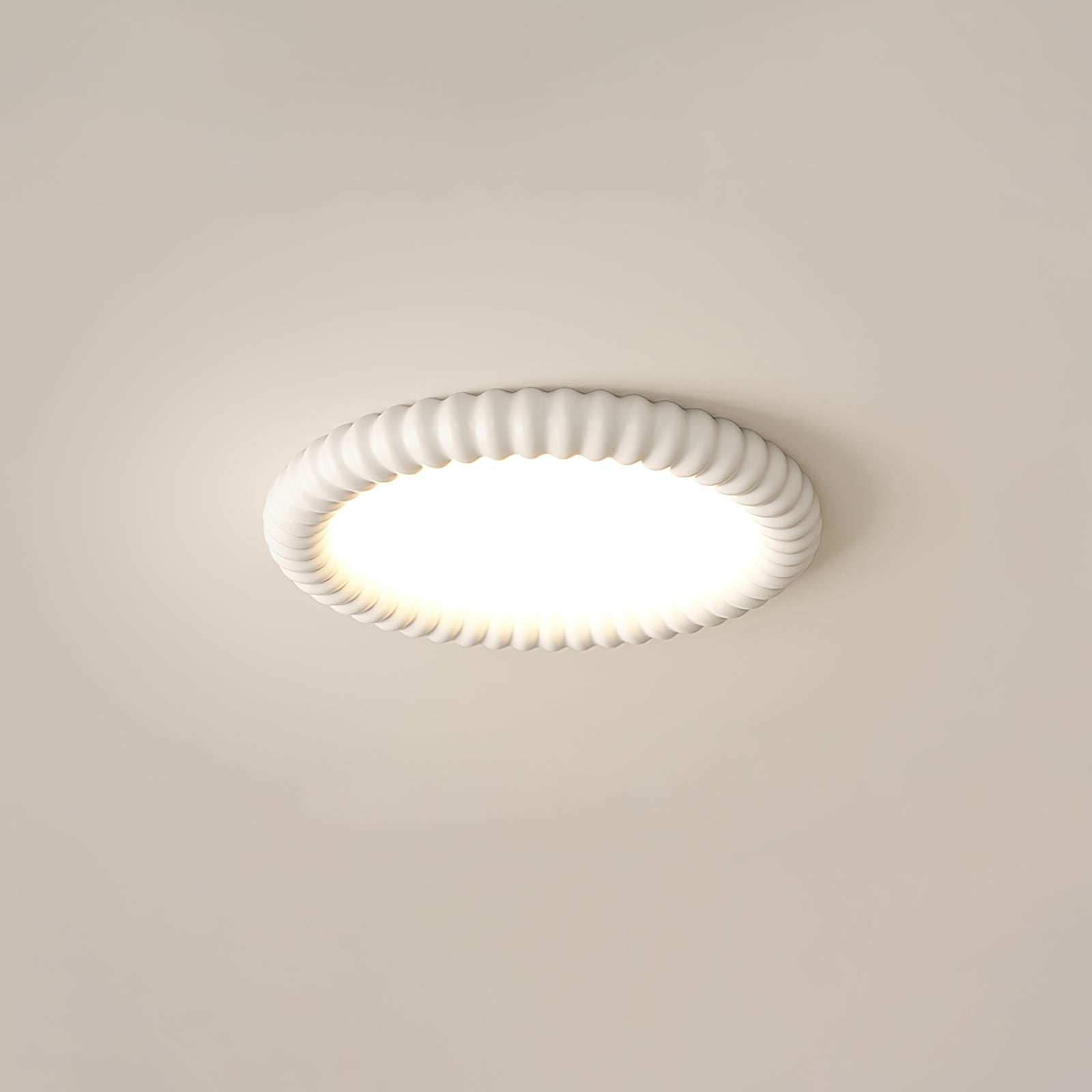 LumaWave Halo mennyezeti lámpa hullámos széllel és lágy fénnyel