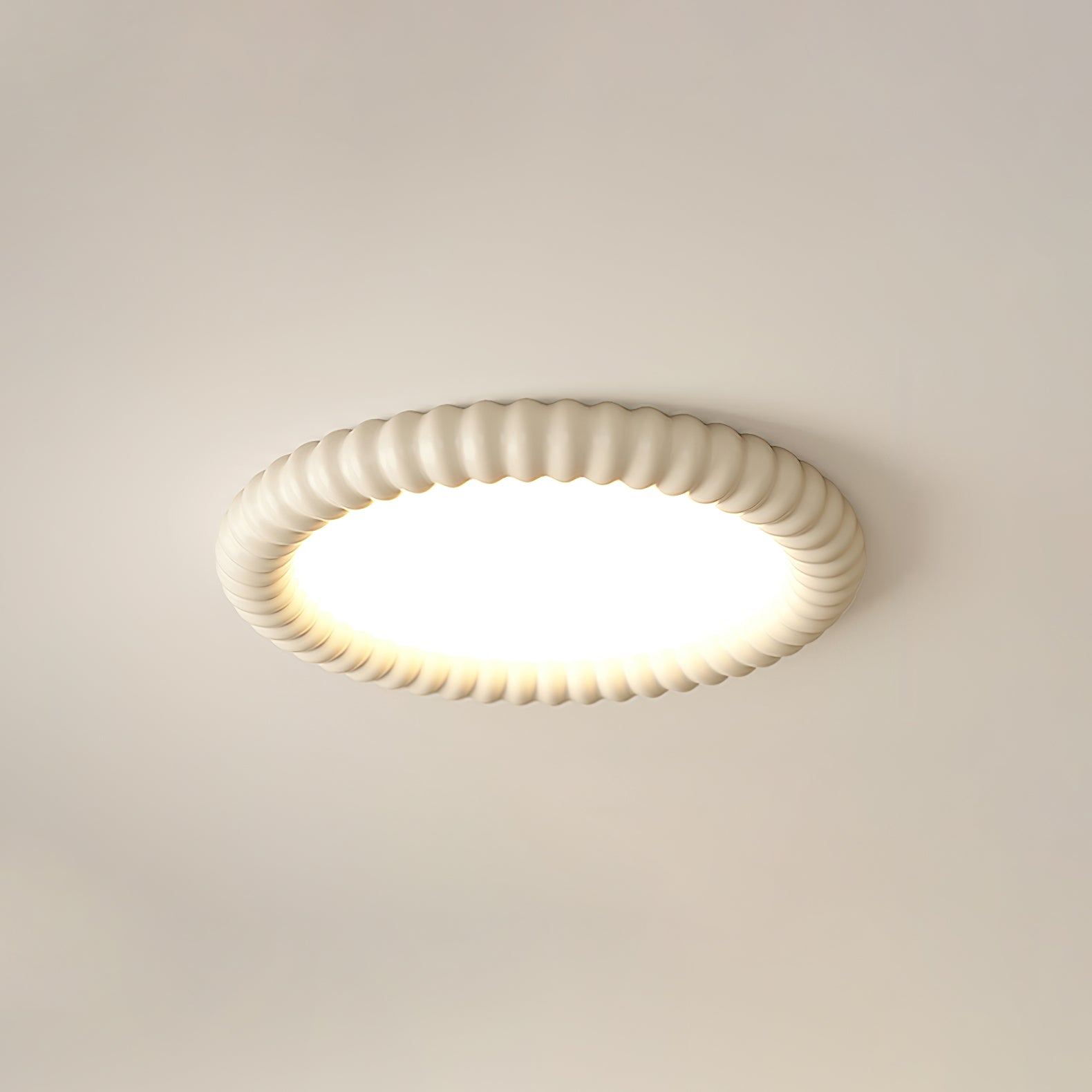 LumaWave Halo mennyezeti lámpa hullámos széllel és lágy fénnyel