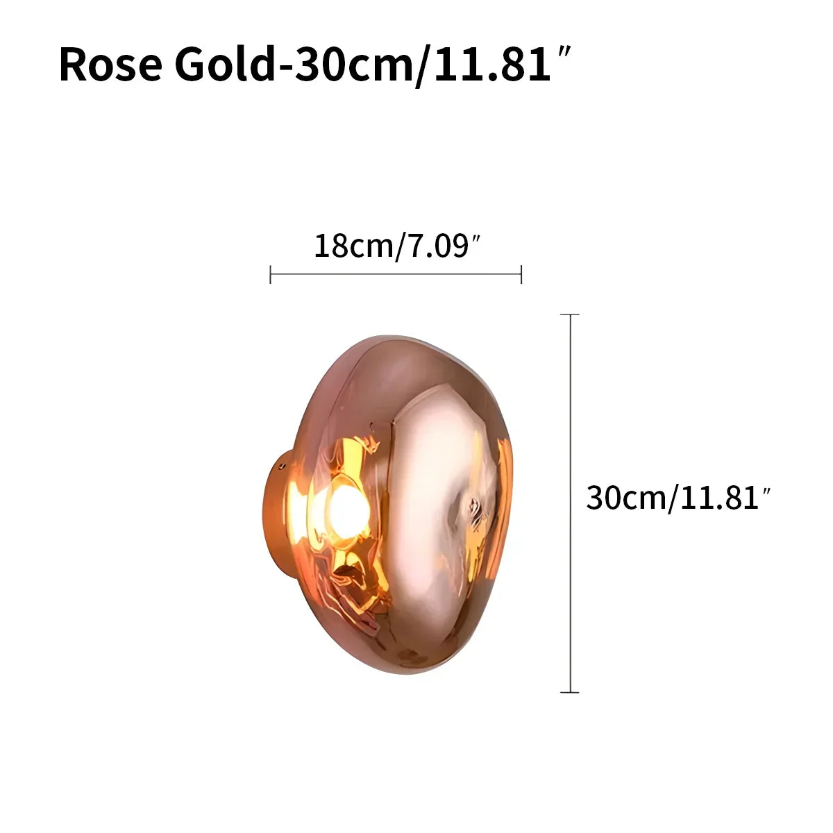 Lava-Wandlampe für Schlafzimmer und Wohnzimmer - Orntli