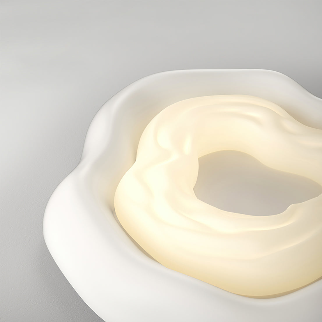 Lampa sufitowa Bellora Bloom w kształcie róży z ciepłym światłem