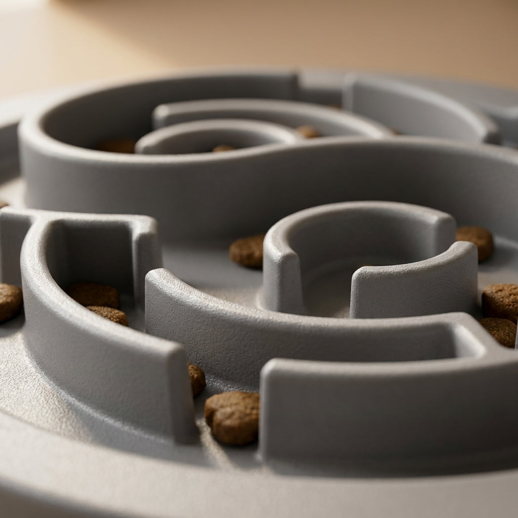 Maze Bowl Slow Feeder With Rotating Barrel For Dogs