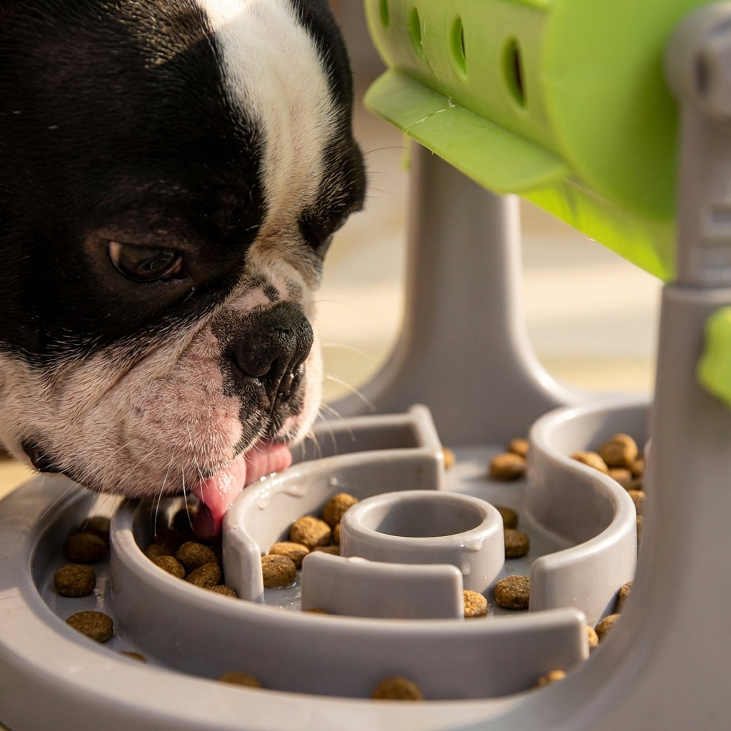 Maze Bowl Slow Feeder With Rotating Barrel For Dogs