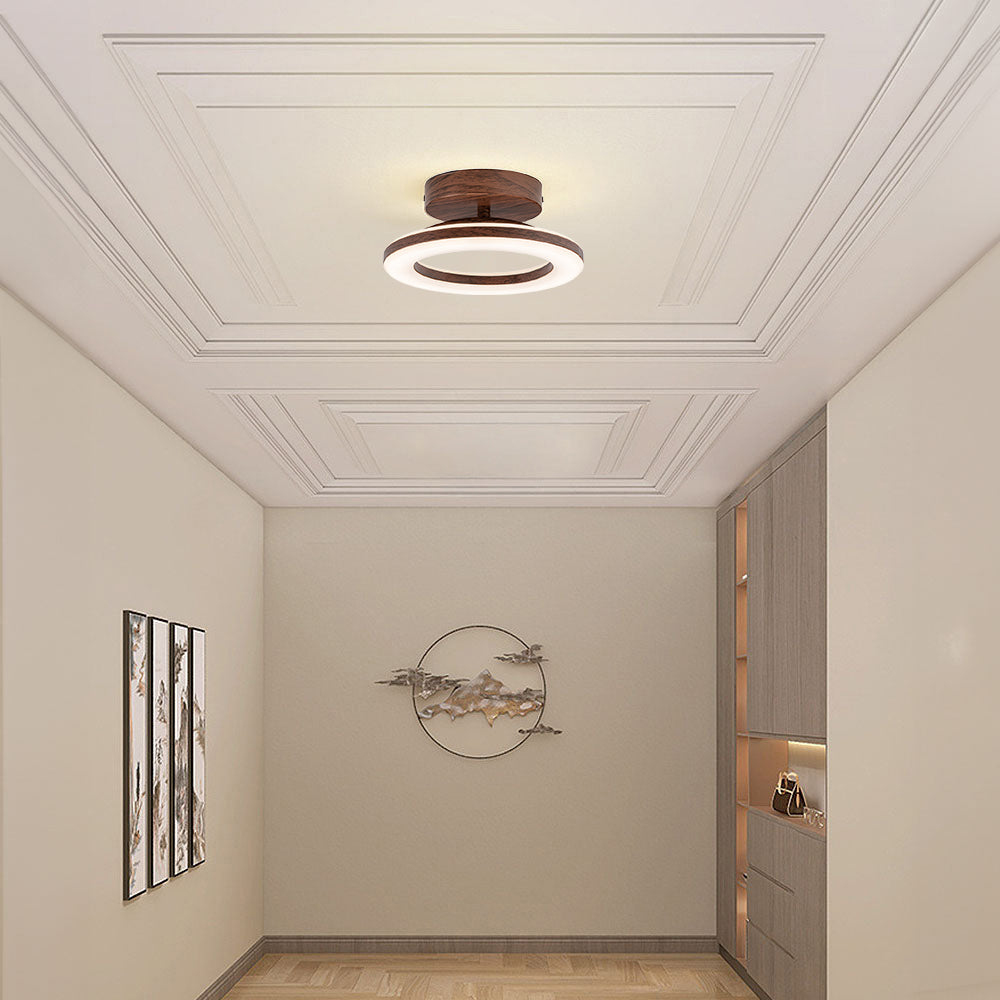 Rund LED taklampe | Akrylfinish for gang eller inngangsparti