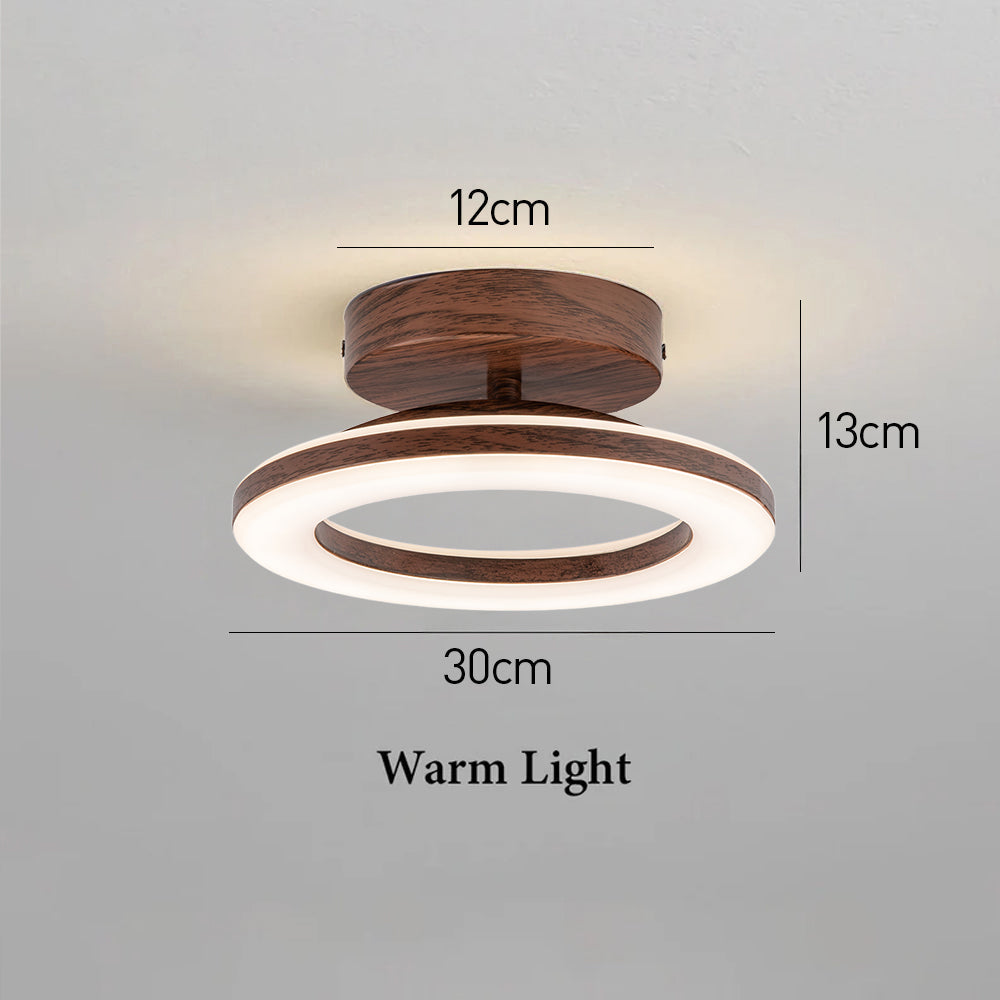 Rund LED taklampe | Akrylfinish for gang eller inngangsparti