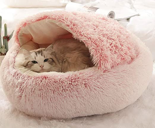 CozyPaws Blød Luksuskurv til Katte og Små Hunde Sikkert Hvilested