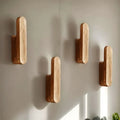 Hookano Wood Hook Rack Set Of Four For Wall Organization