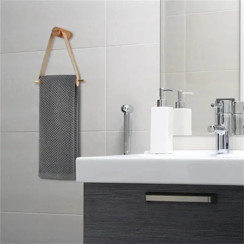 WOODLIVA Rustic Wood Toilet Tissue Holder In Vintage Bathroom Style