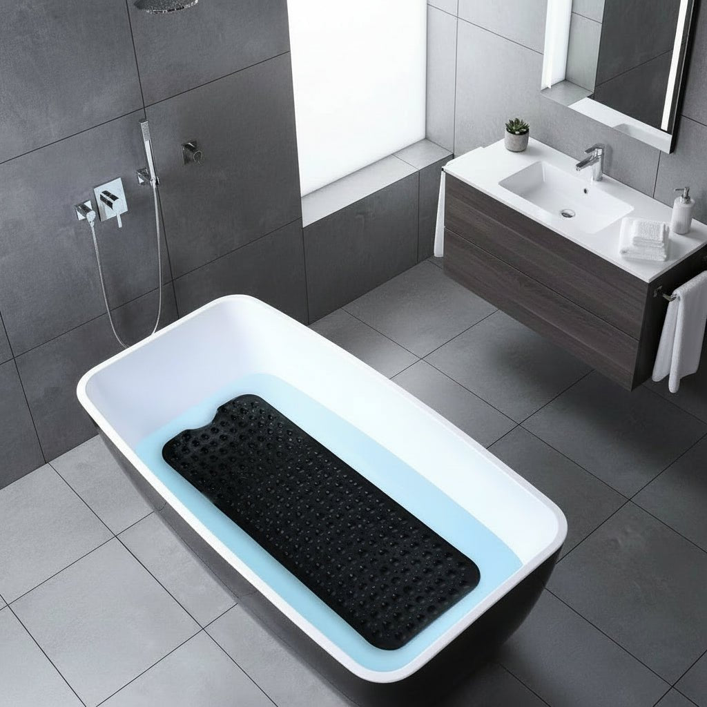 AquaGuard EasyCare Rutschfeste Badewannenmatte mit sicherem Halt