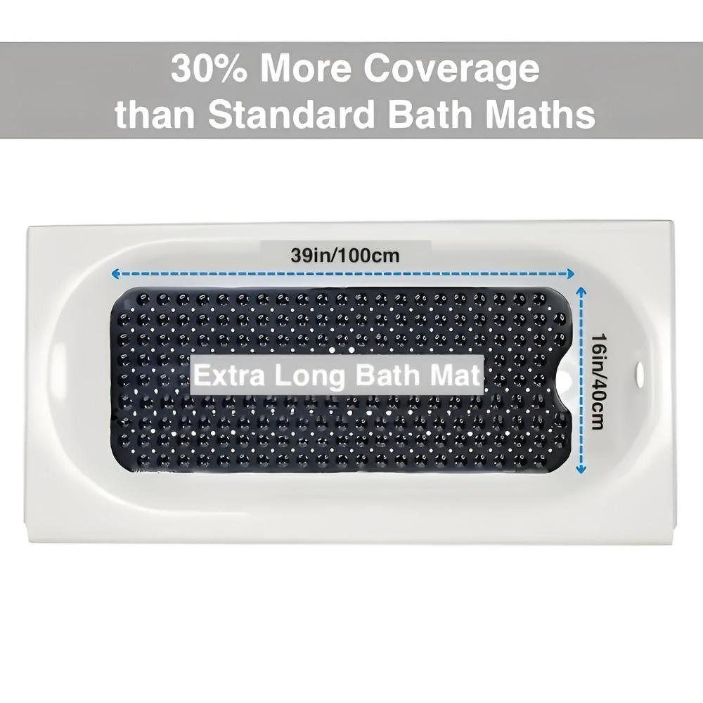 AquaGuard EasyCare Rutschfeste Badewannenmatte mit sicherem Halt
