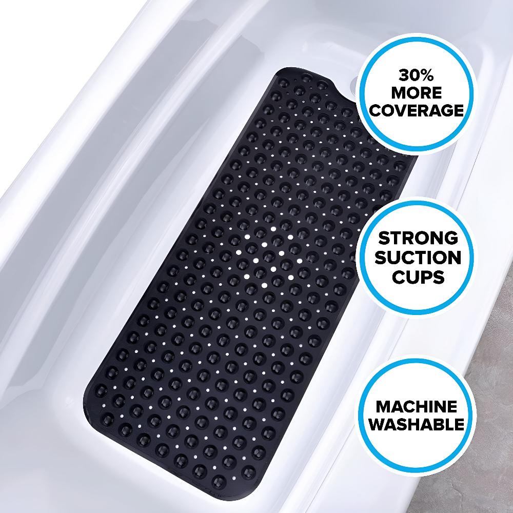 AquaGuard EasyCare Rutschfeste Badewannenmatte mit sicherem Halt