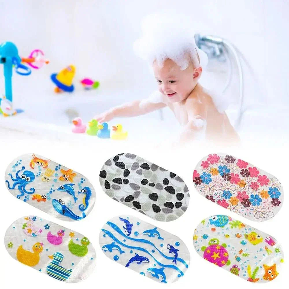 حصيرة حوض استحمام للأطفال SunnySplash من PVC غير قابلة للانزلاق للتدليك ولأمان وقت الاستحمام