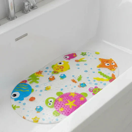 حصيرة حوض استحمام للأطفال SunnySplash من PVC غير قابلة للانزلاق للتدليك ولأمان وقت الاستحمام