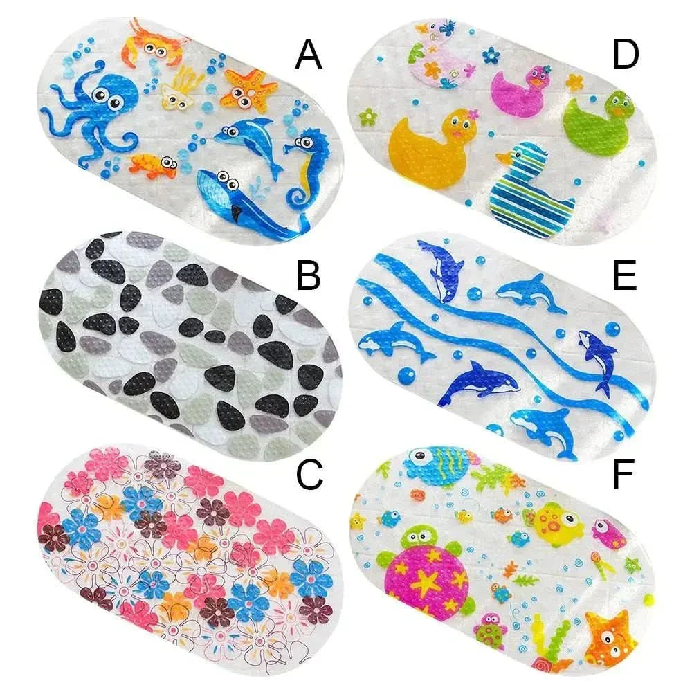 حصيرة حوض استحمام للأطفال SunnySplash من PVC غير قابلة للانزلاق للتدليك ولأمان وقت الاستحمام