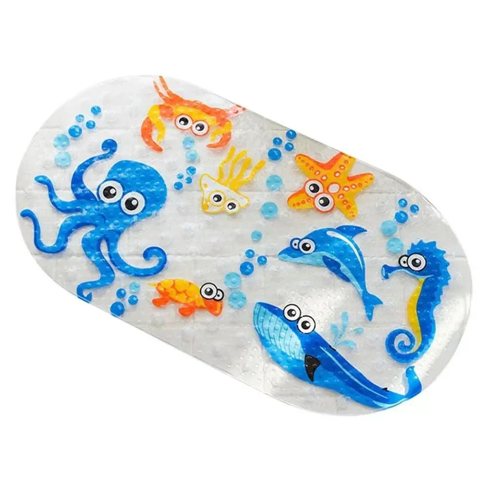 حصيرة حوض استحمام للأطفال SunnySplash من PVC غير قابلة للانزلاق للتدليك ولأمان وقت الاستحمام