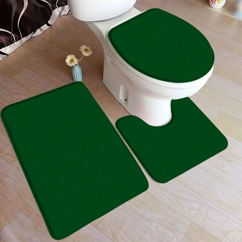 CozyMat baderomsmatte sett med flanelloverflate og sklisikker bakside for hjemmets sikkerhet