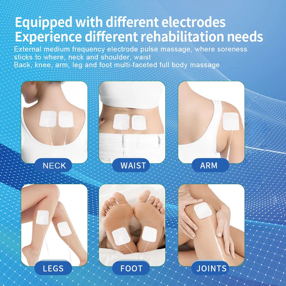 4-Channel TENS & EMS Rechargeable Muscle Stimulator with 15 Modes & 30 Intensity Levels