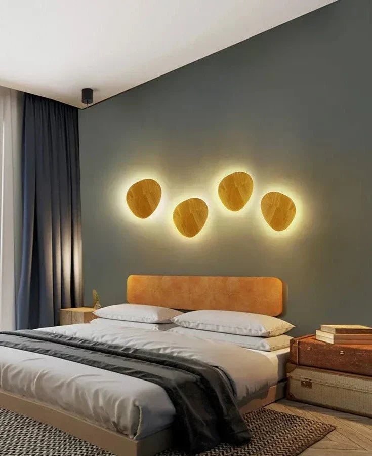 Brielle | Moderne Tre Vegglampe for Varmt Naturlig Lys