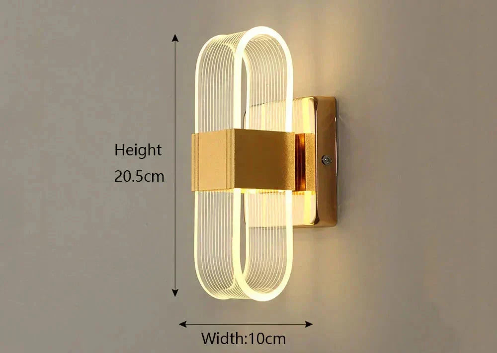 LumaNova Aluminium LED vegglamper moderne glød-kolleksjon