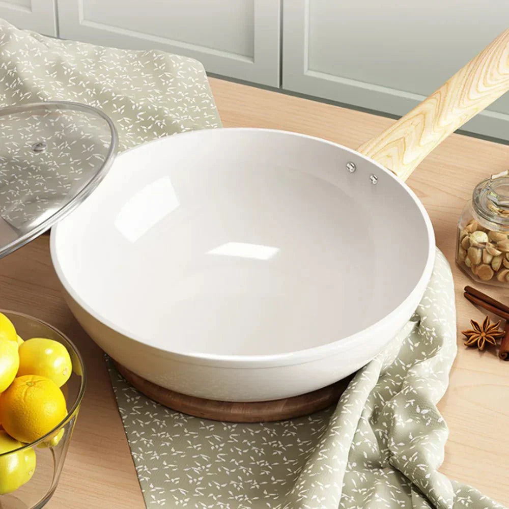 TerraCeram keramisk non-stick panne 30 cm dyp for gass- og induksjonstopp