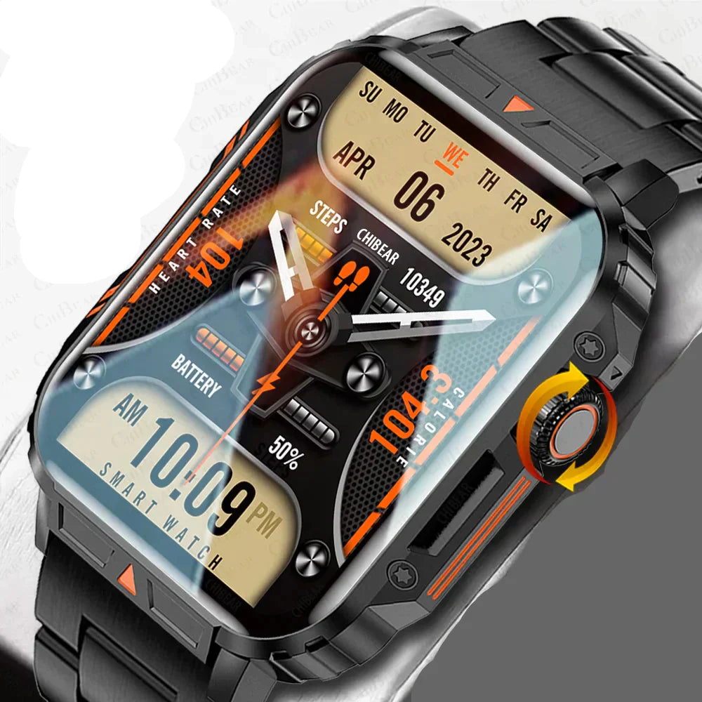 Apollo 2024 vojenské chytré hodinky – Bluetooth volání, fitness tracker a vodotěsnost IP68