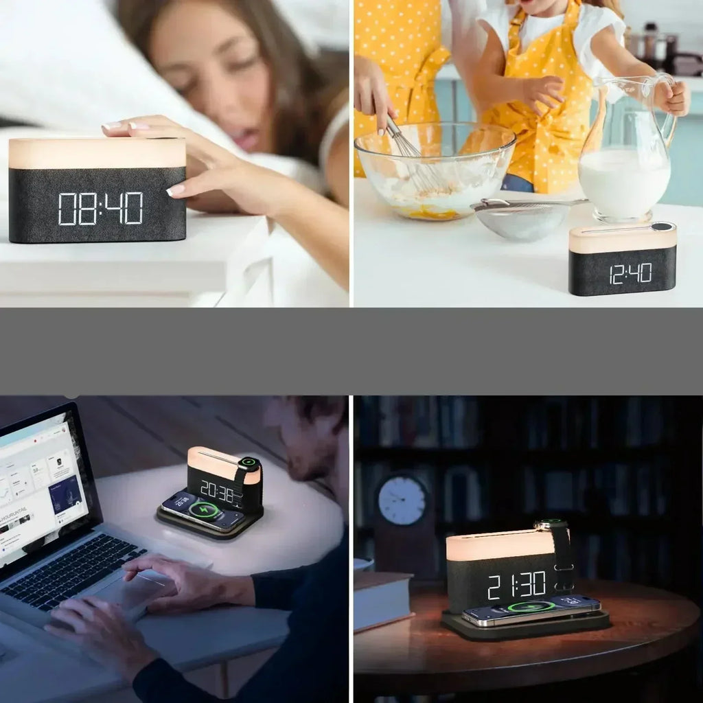 Lunara | 15W kabelloses Ladepad mit Nachtlicht für iPhone und Samsung | Orntli
